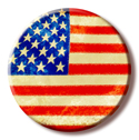American flag button
