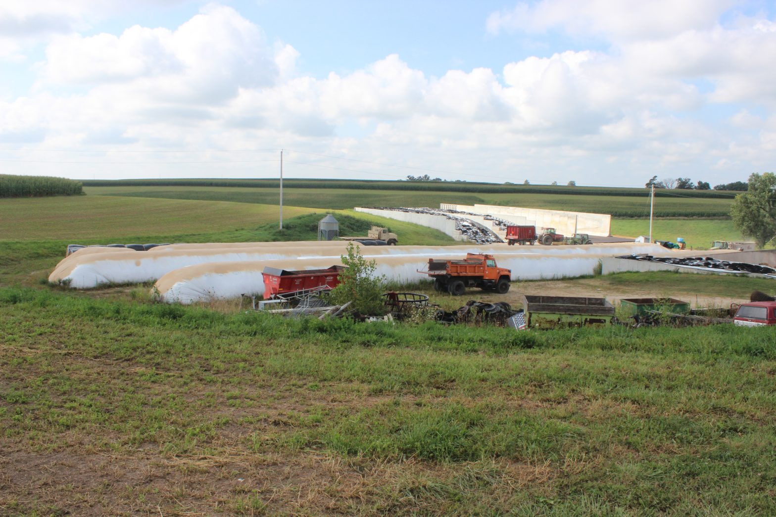 Jerry Volenec, Hardscrabble Farms, LLC in Montfort, Wisconsin, experienced hail damage to more than 2,100 feet of silage bags.