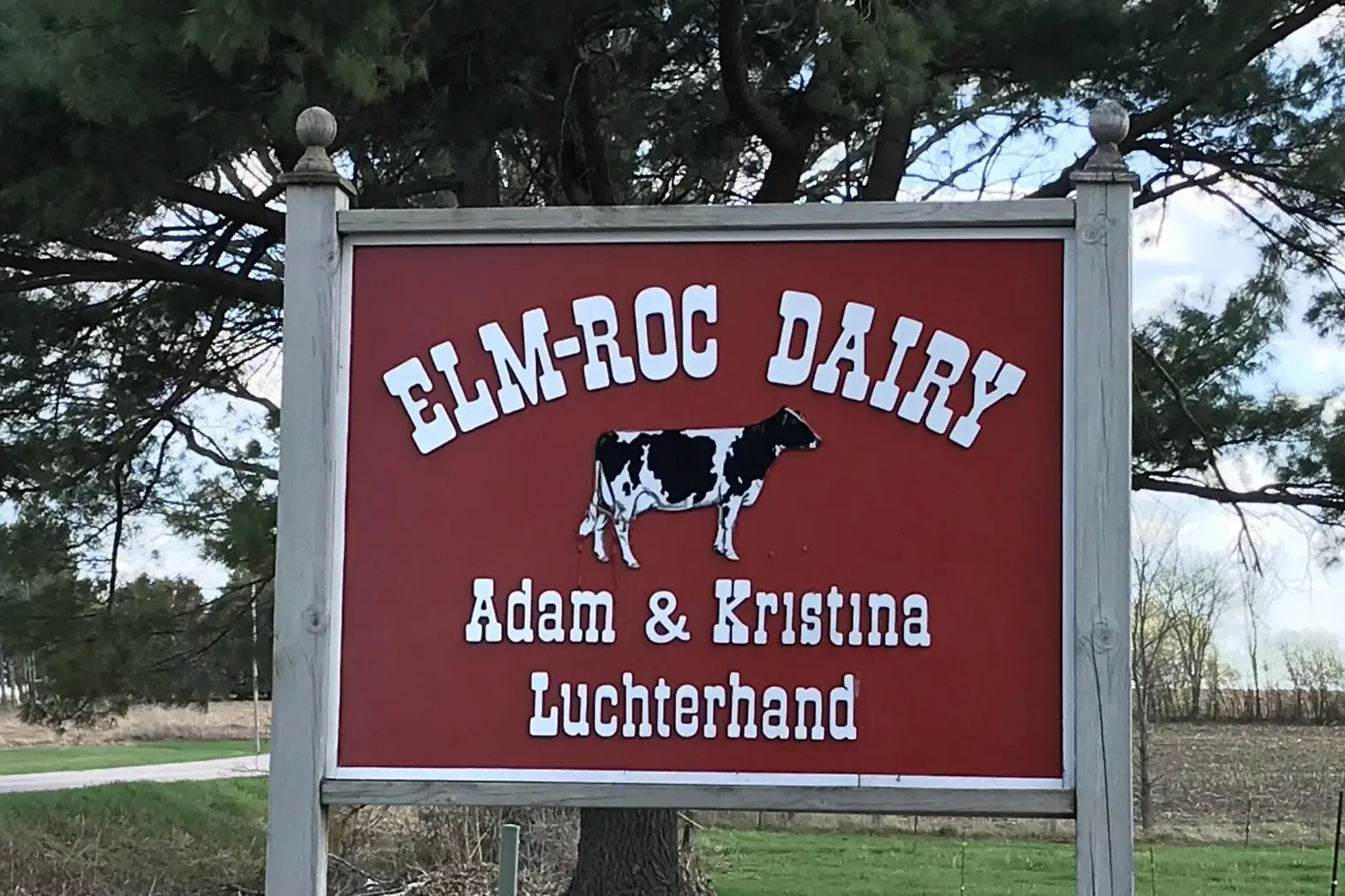 Adam, Kristina, and Tanna Luchterhand milk 50 registered Holsteins and Milking Shorthorns at Elm-Roc Dairy near Loyal, Wisconsin.